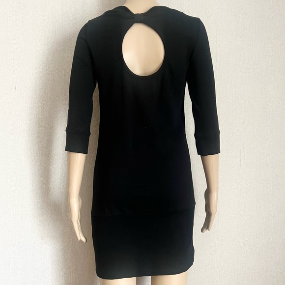 DIVIDED: Black Cotton Dress - Picture 4 of 6